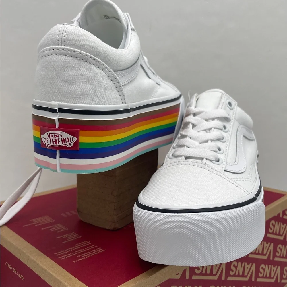 Vans vibrant rainbow